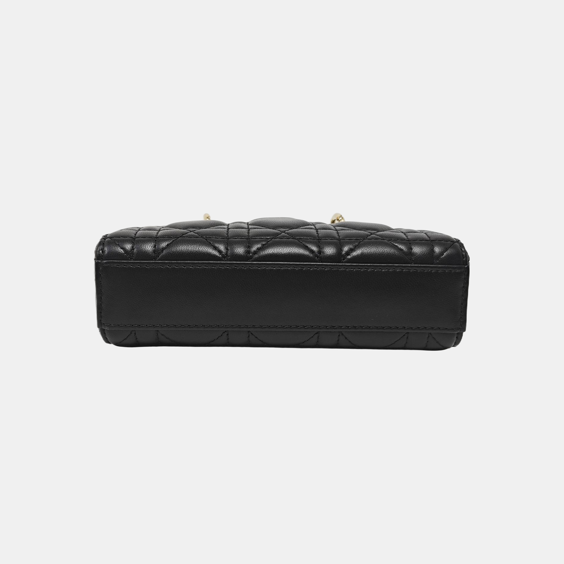 Lady D-Joy Super Mini Cannage Lambskin Black
