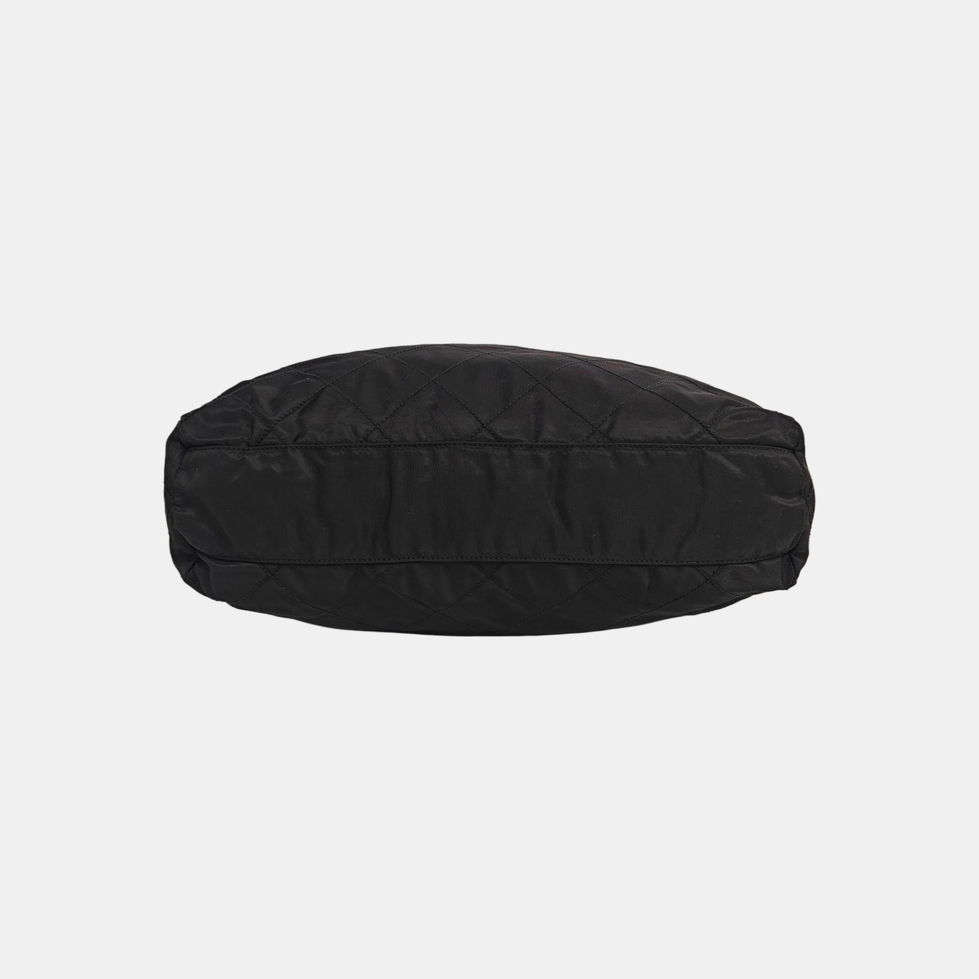 Nylon Shoulder Bag Black