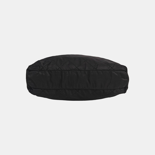 Nylon Shoulder Bag Black
