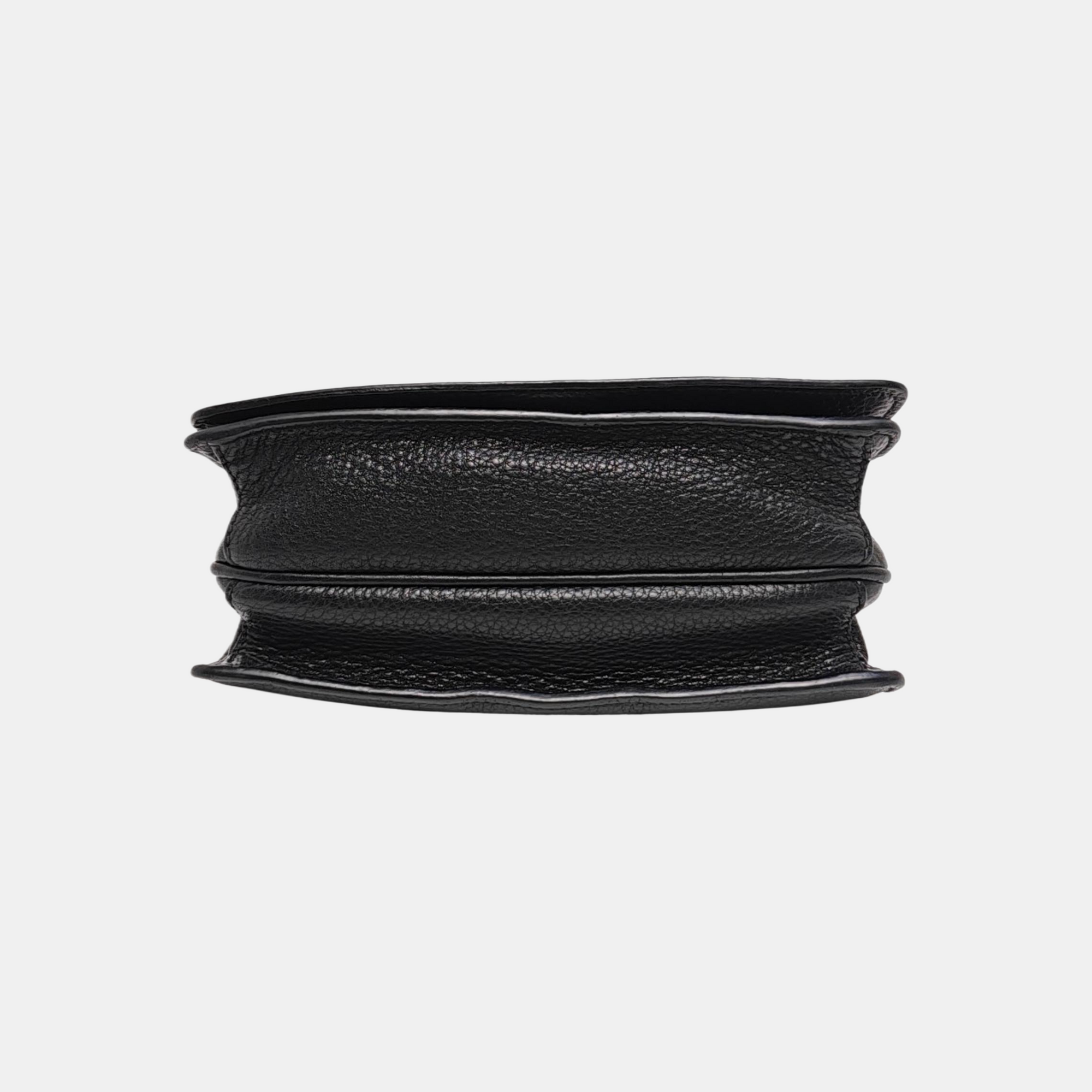 Calfskin Shoulder Bag Black