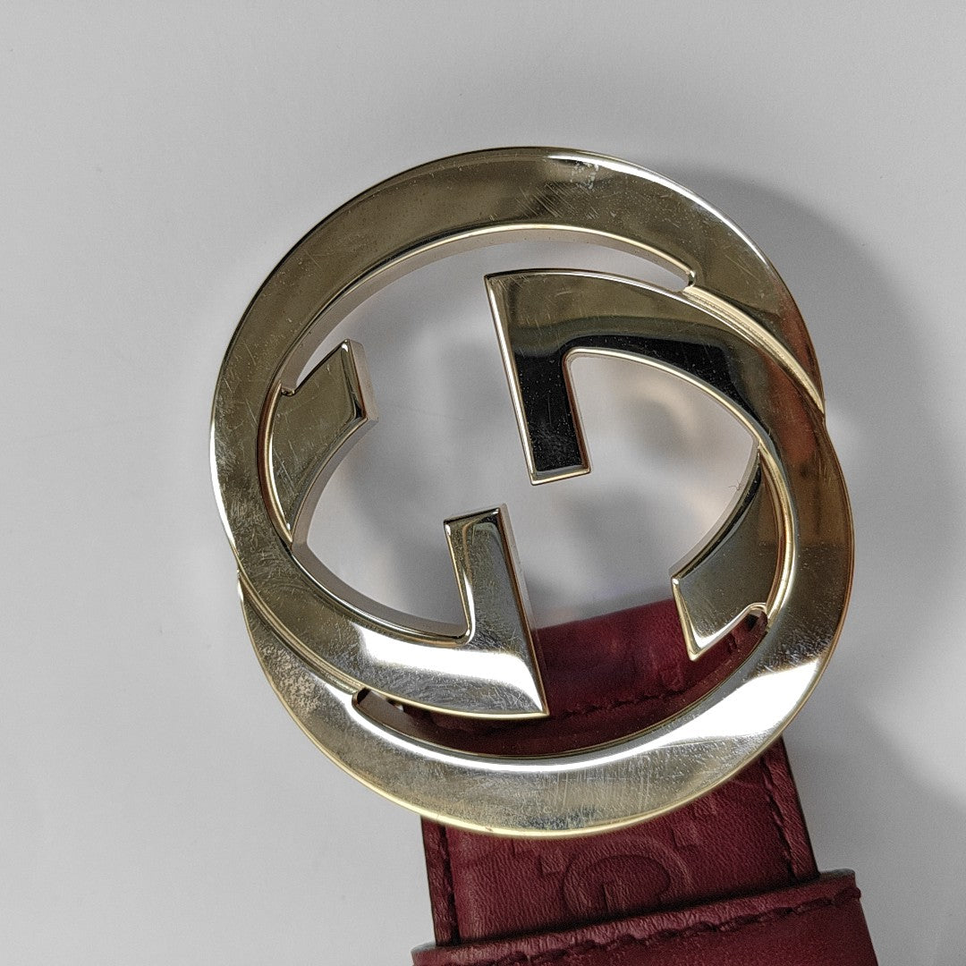 Leather Belt Purple