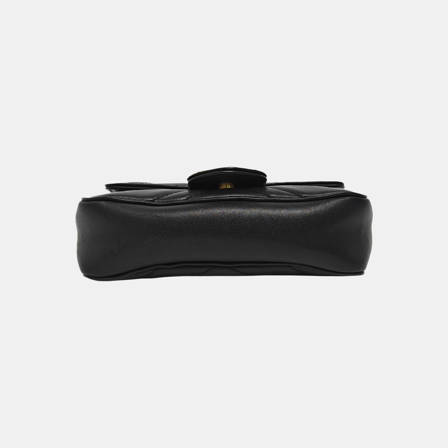 GG Marmont Mini Quilted Calfskin Black