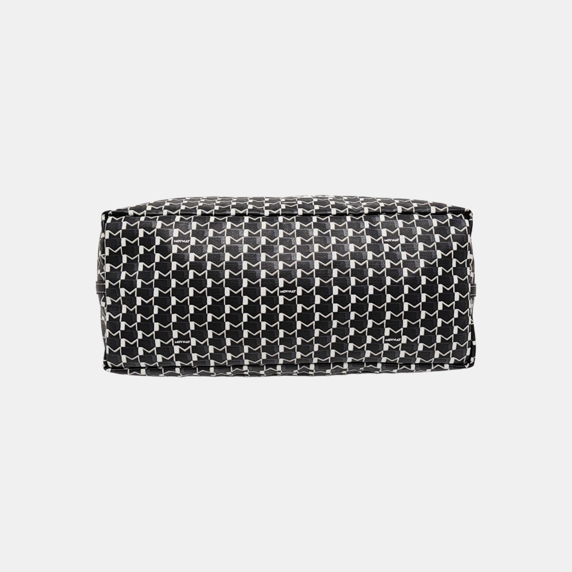 Coated Canvas Shoulder Bag Black