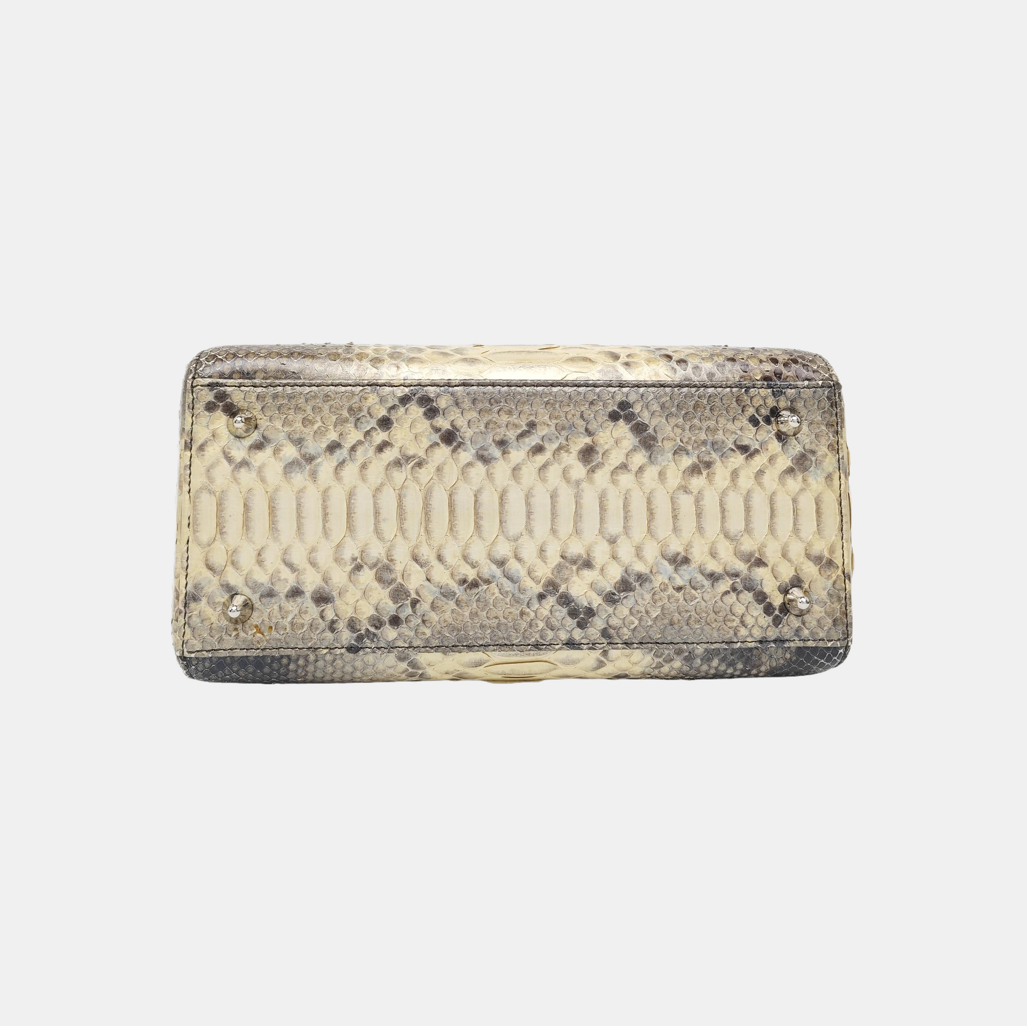 Lady Dior Medium Python Brown