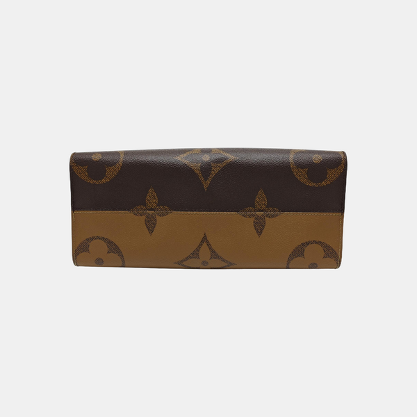 Authenticated pre-owned  ONTHEGO MM Monogram Coated Canvas Brown - Tote Bag at Looply