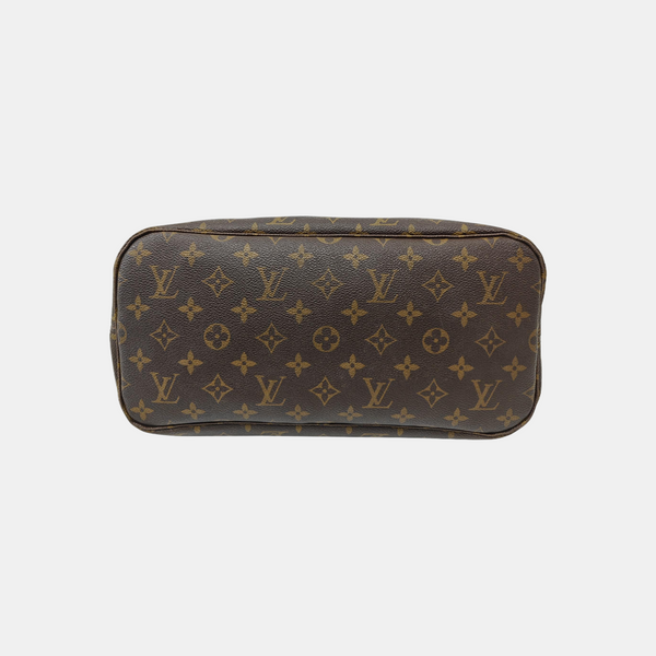NEVERFULL MM Monogram Coated Canvas Brown