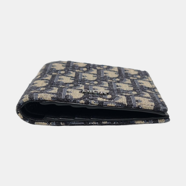 Oblique Canvas Wallet Blue
