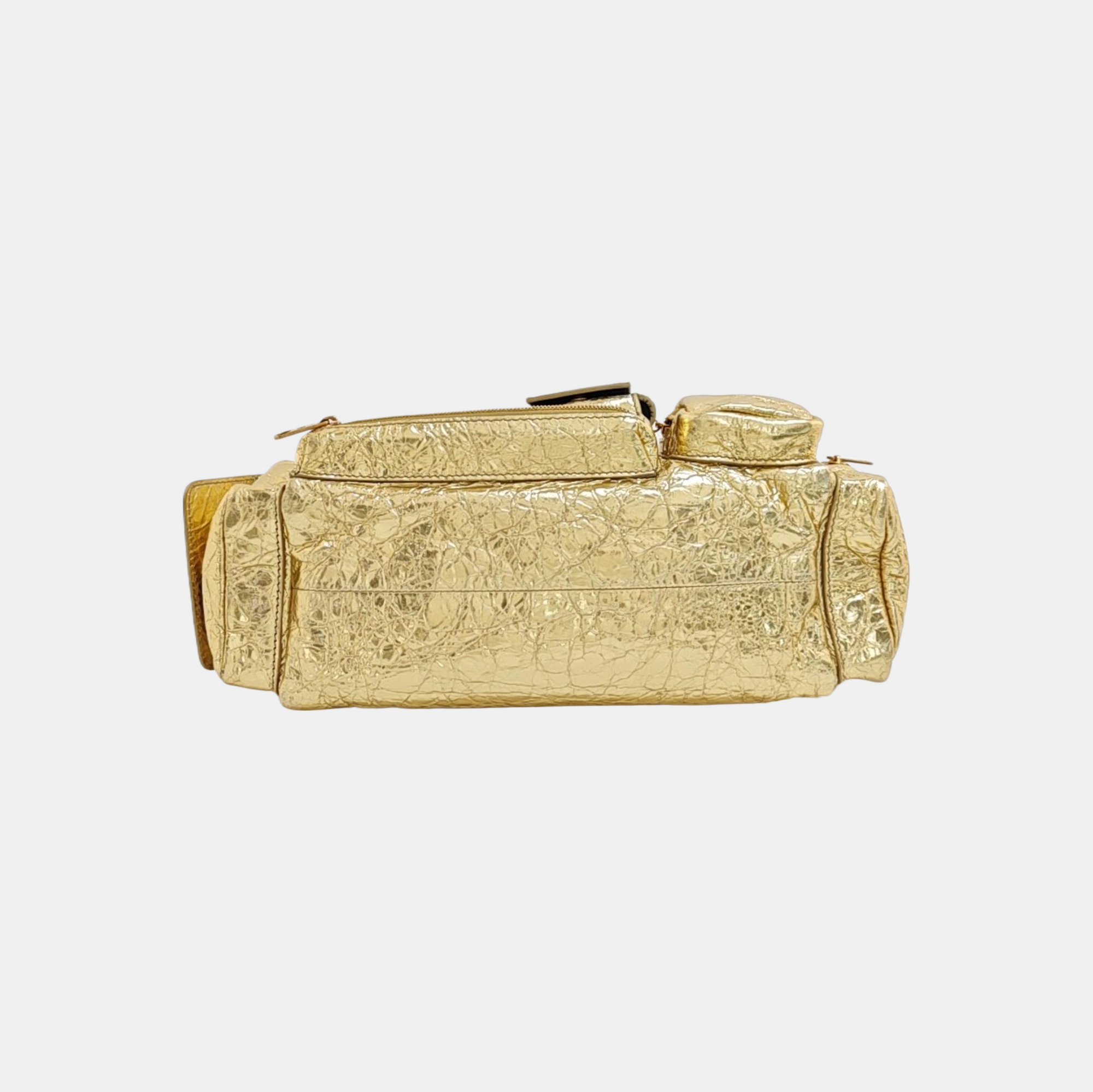 Lambskin Shoulder Bag Gold