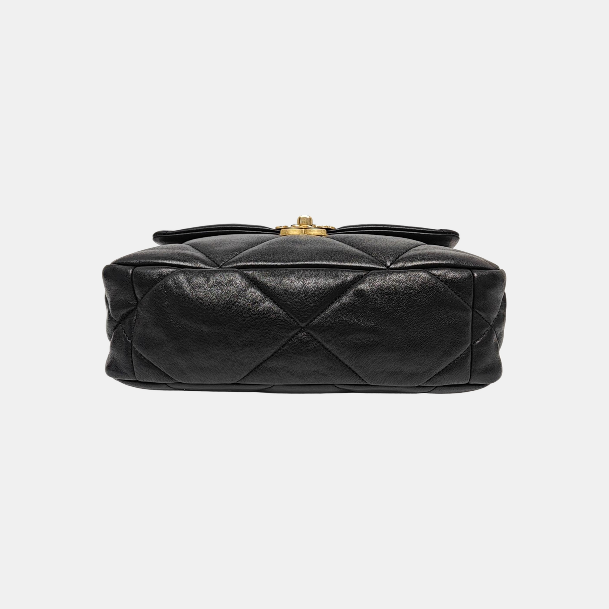 CHANEL 19 Small Quilted Lambskin Black