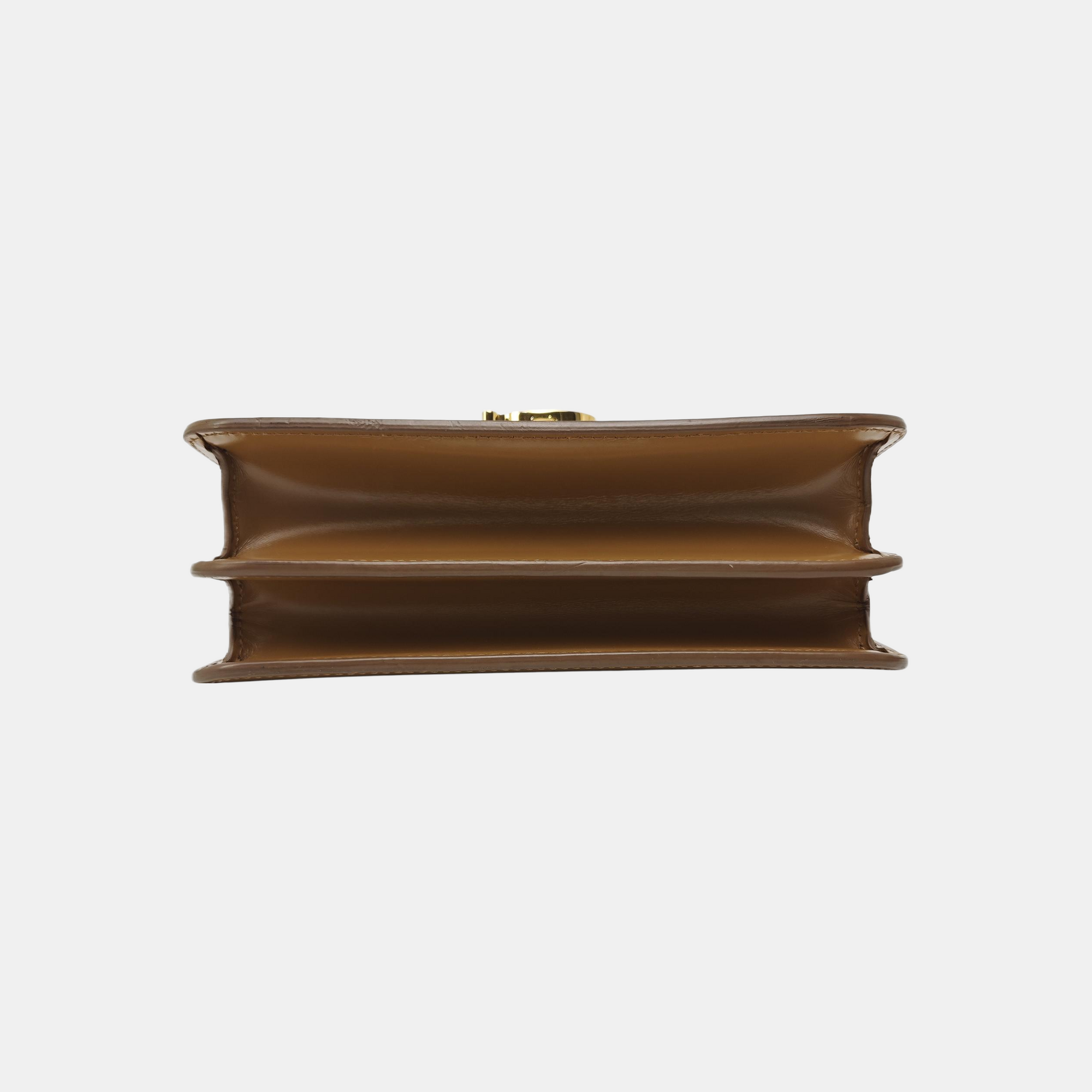 TB Small Calfskin Brown