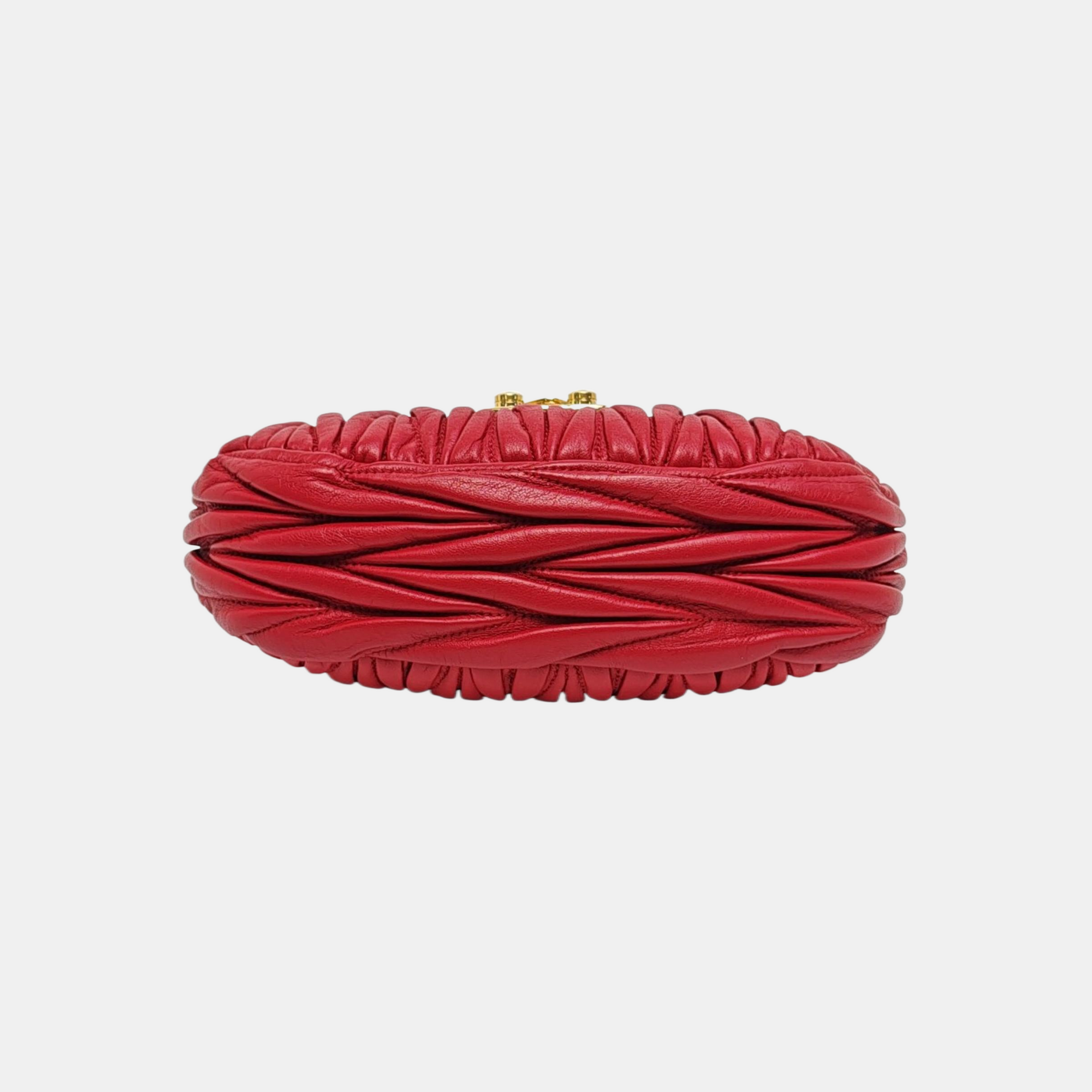 Miu Coffer Lambskin Red