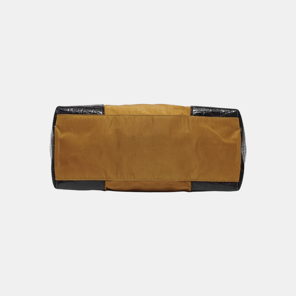 Nylon Tote Bag Brown