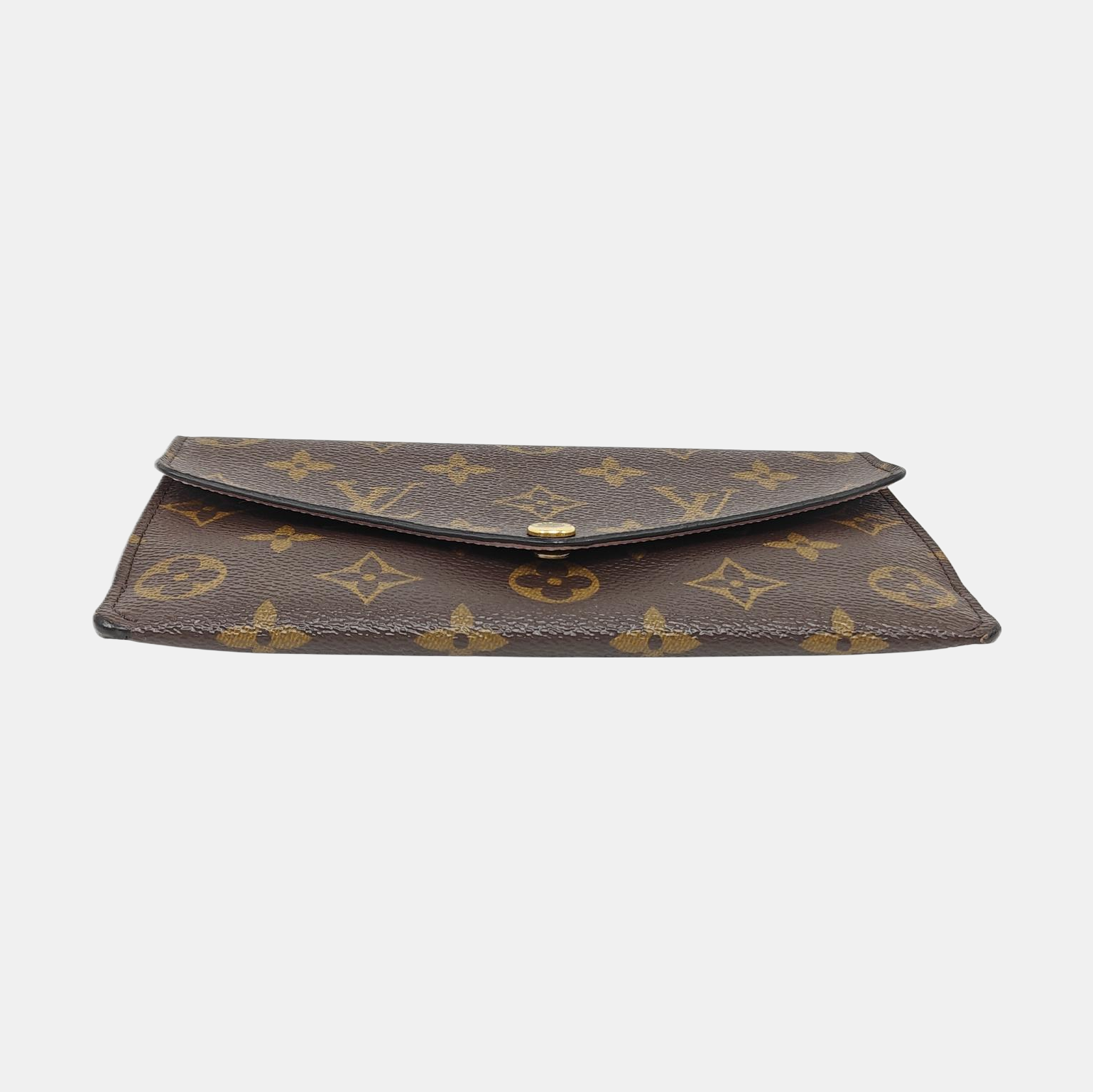 JEANNE Monogram Coated Canvas Brown Wallet