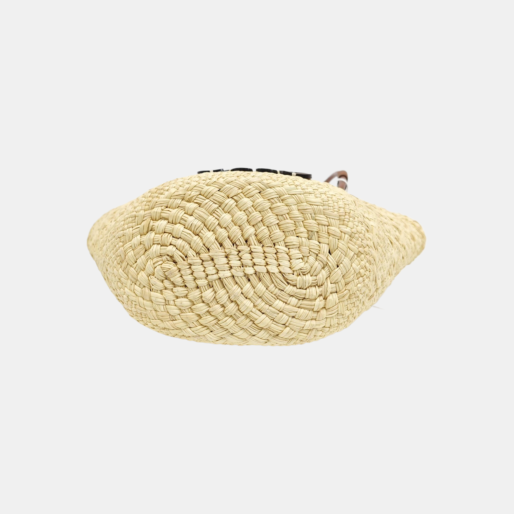 Straw Top Handle Bag Beige