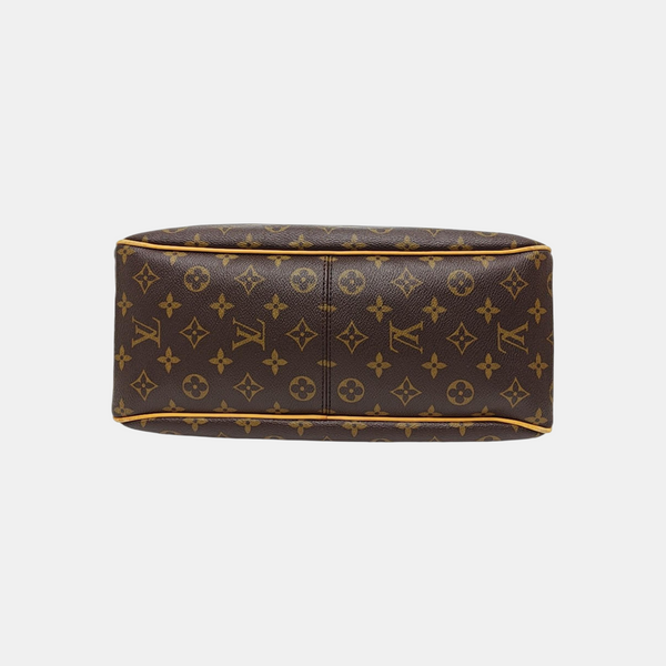 Monogram Coated Canvas Top Handle Bag Brown