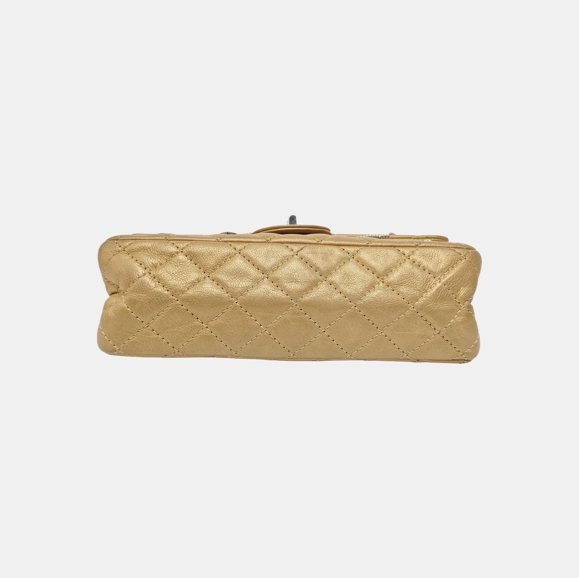2.55 225 (small) Quilted Calfskin Gold