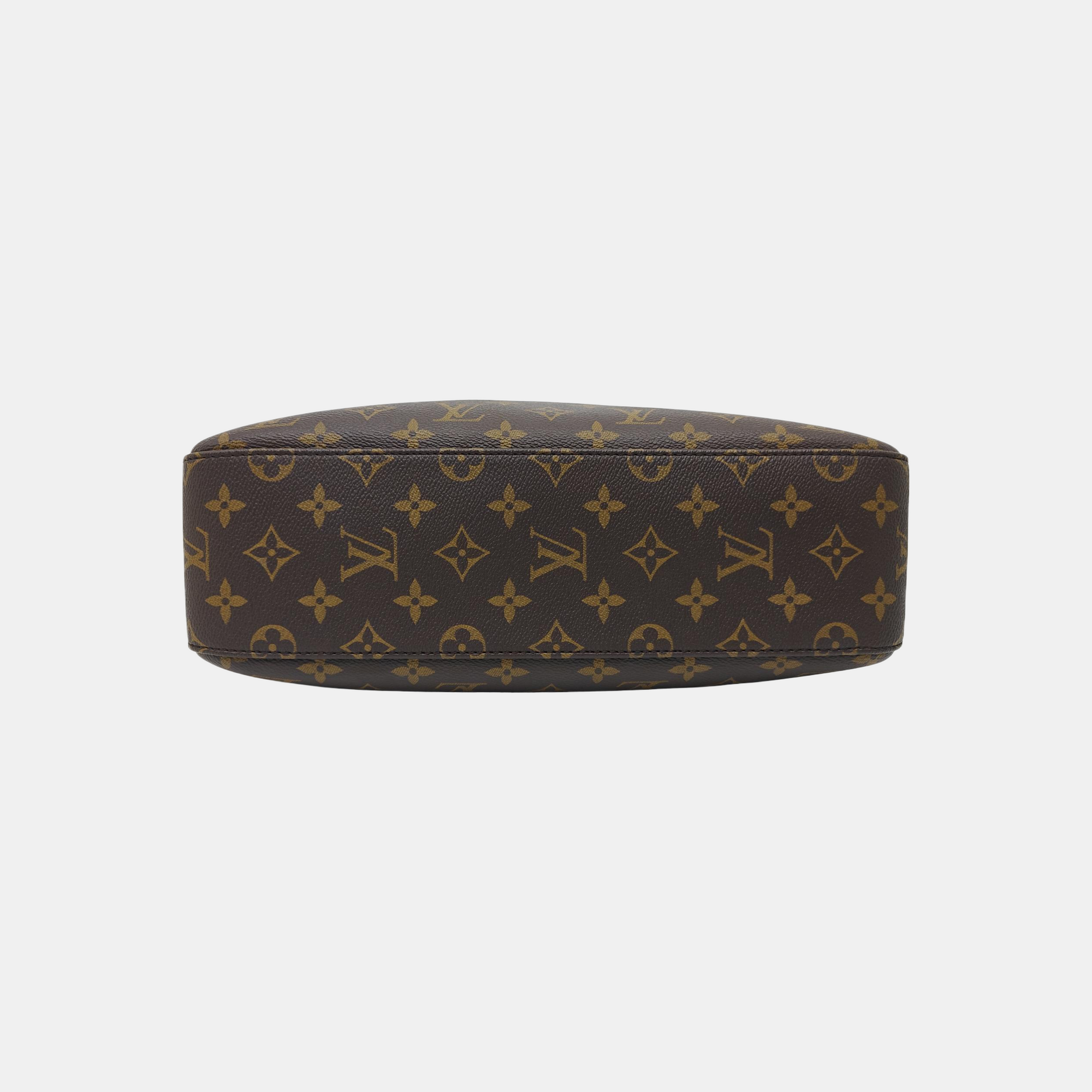 Monogram Coated Canvas Top Handle Bag Brown