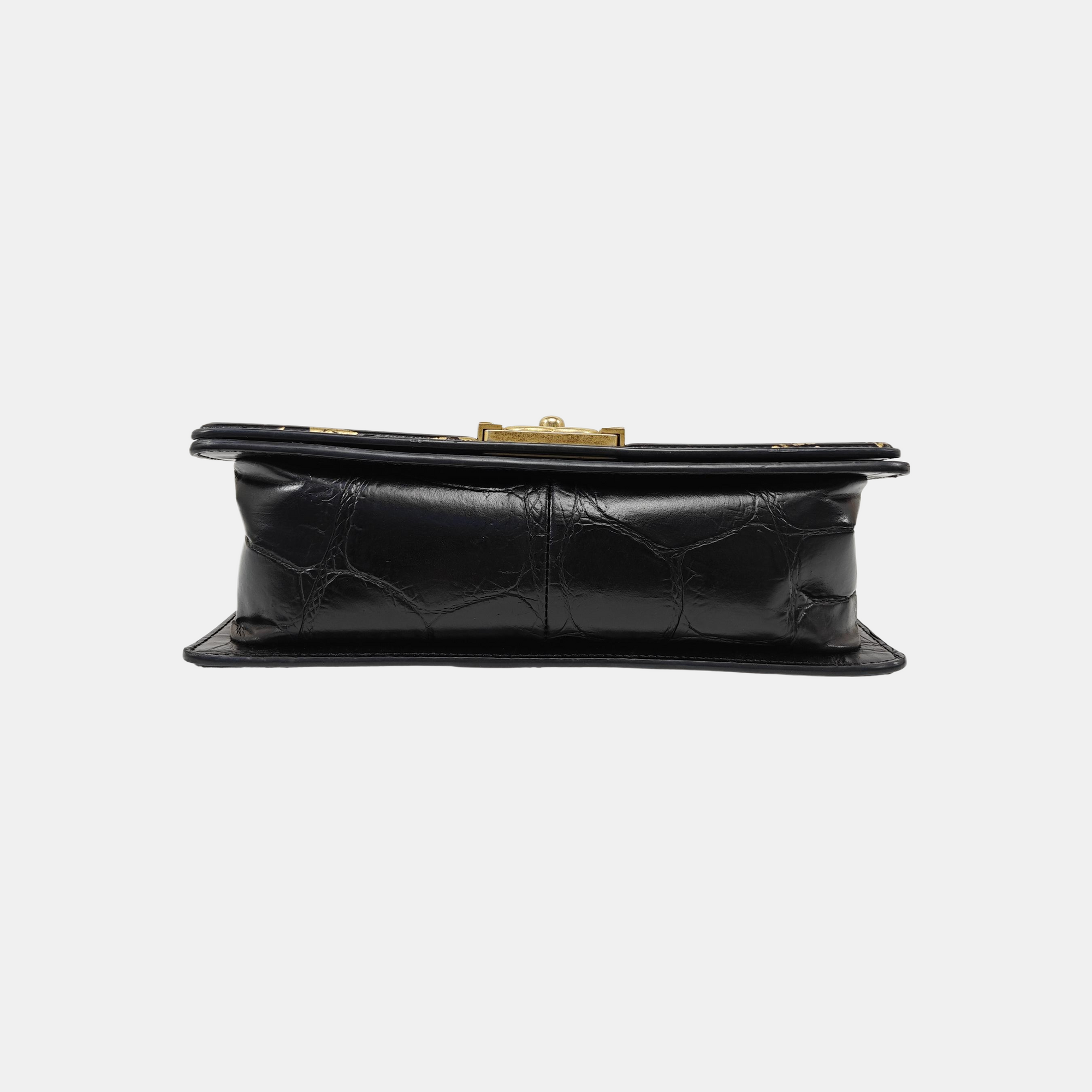 BOY CHANEL Medium Quilted Calfskin Black
