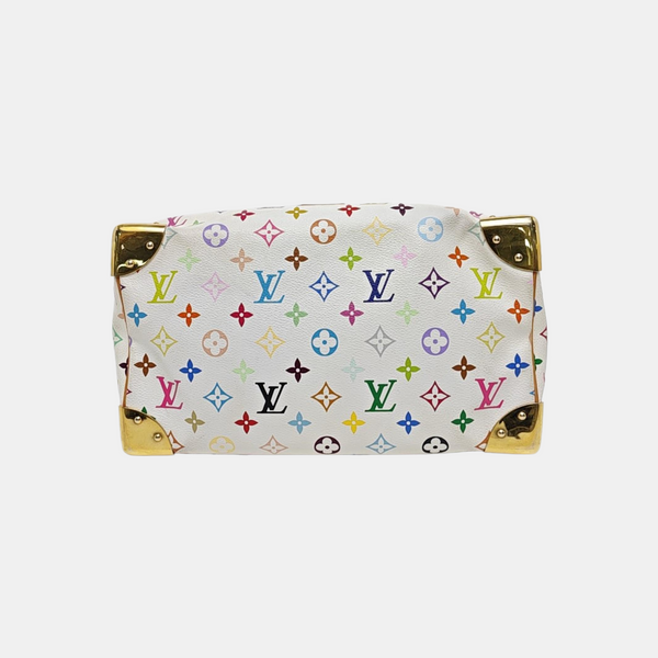 LV × TM SPEEDY 30 Monogram Coated Canvas White