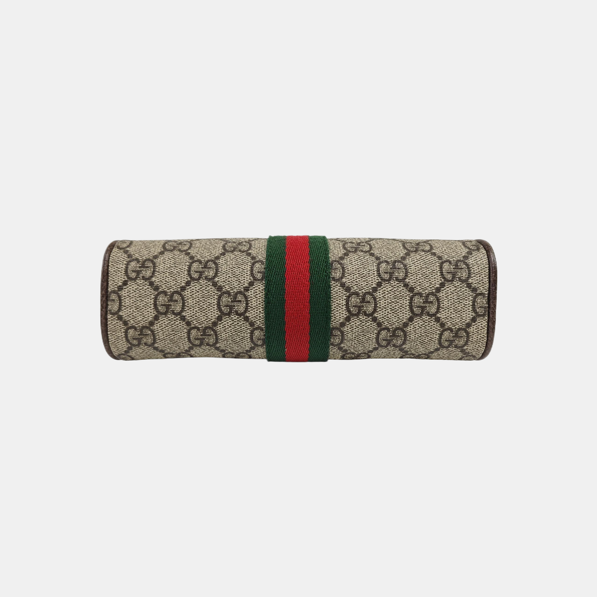 Ophidia Small Monogram Coated Canvas Beige