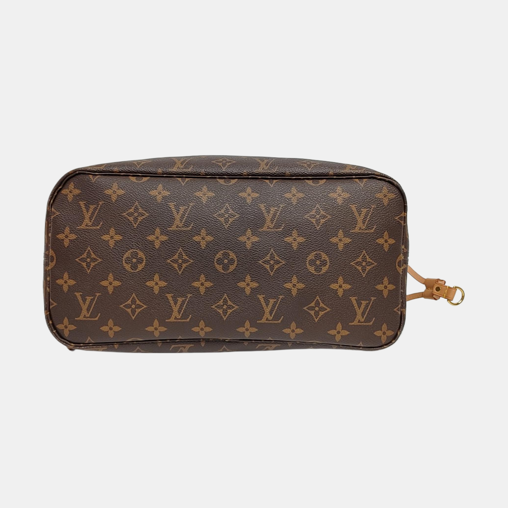 NEVERFULL MM Monogram Coated Canvas Brown