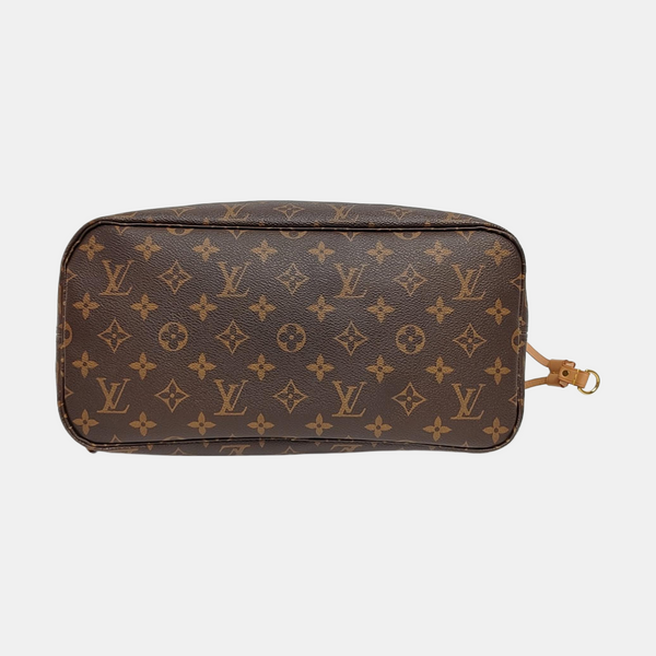 NEVERFULL MM Monogram Coated Canvas Brown