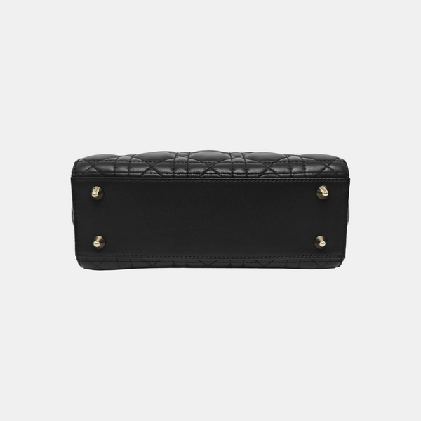 Lady Dior Small Cannage Lambskin Black