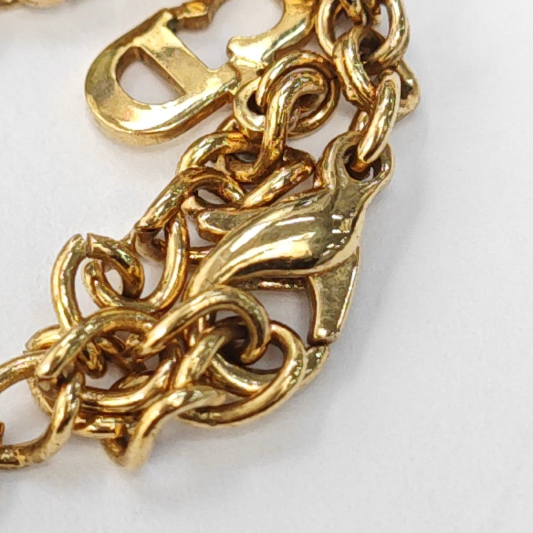 Petit CD Metal Gold Necklace