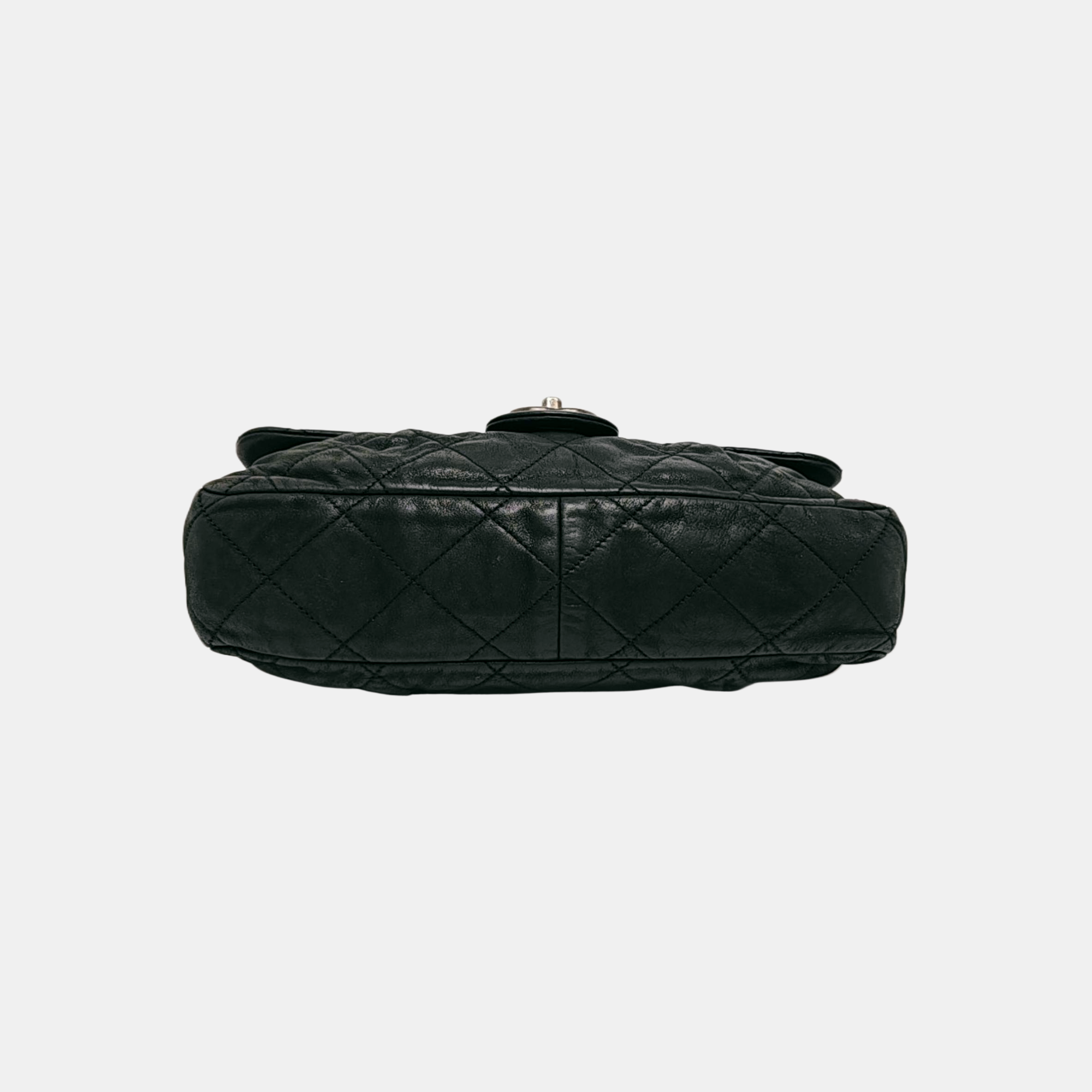Quilted Calfskin Shoulder Bag Green