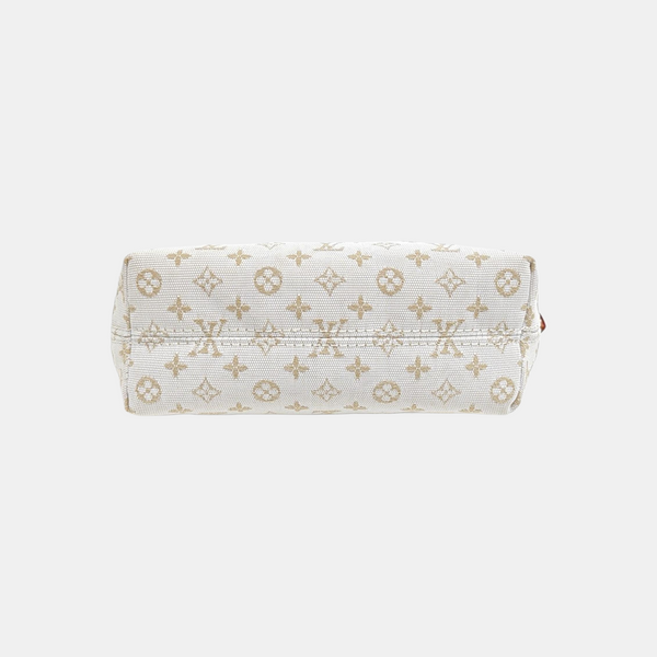 Monogram Fabric Top Handle Bag White