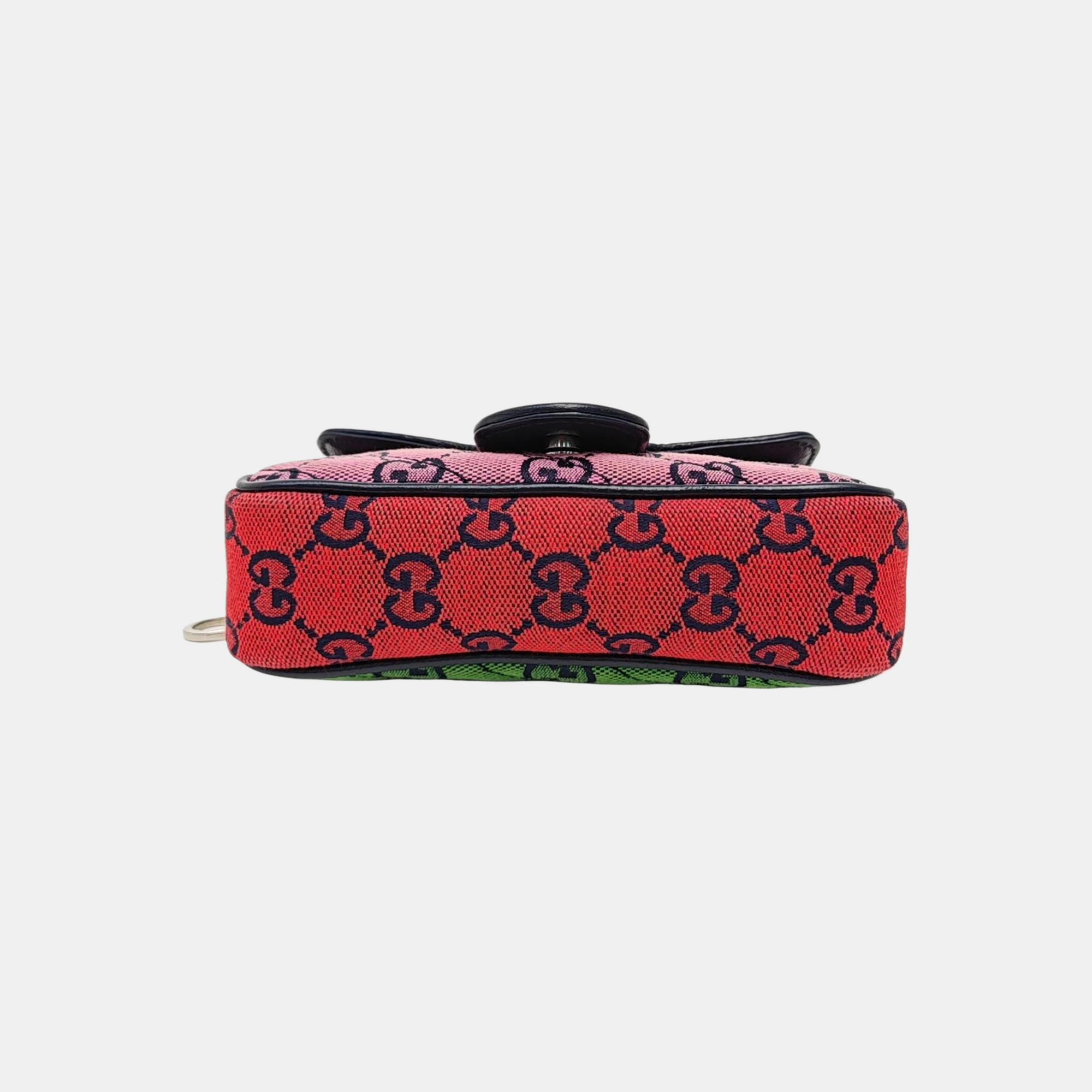 GG Marmont Mini Quilted Canvas Multicolor