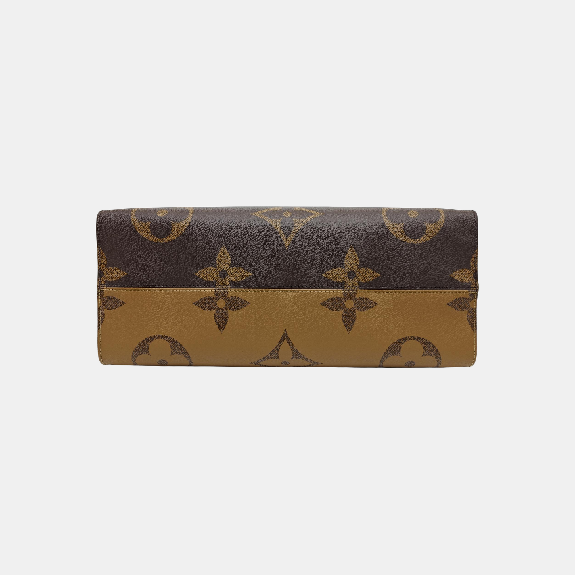 ONTHEGO GM Monogram Coated Canvas Brown