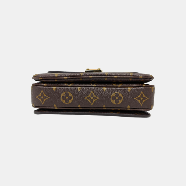 MÉTIS EAST WEST Monogram Coated Canvas Brown