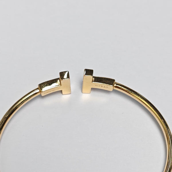Tiffany T 18k Rose Gold Bangle
