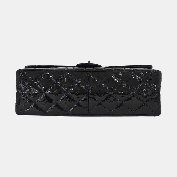 Authenticated pre-owned  2.55 227 (jumbo) Quilted Patent Leather Blue - Shoulder Bag at Looply