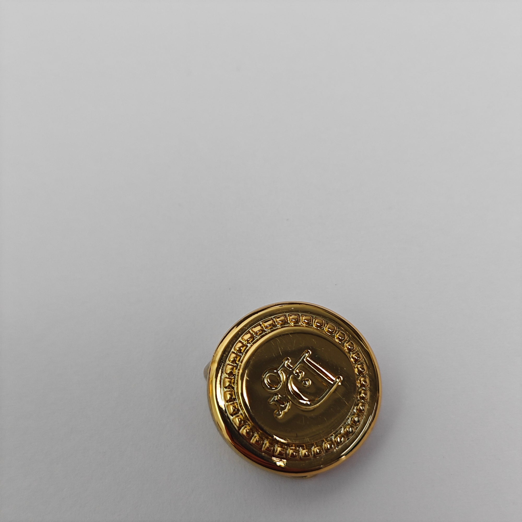 Dior Oblique Metal Gold Cufflink
