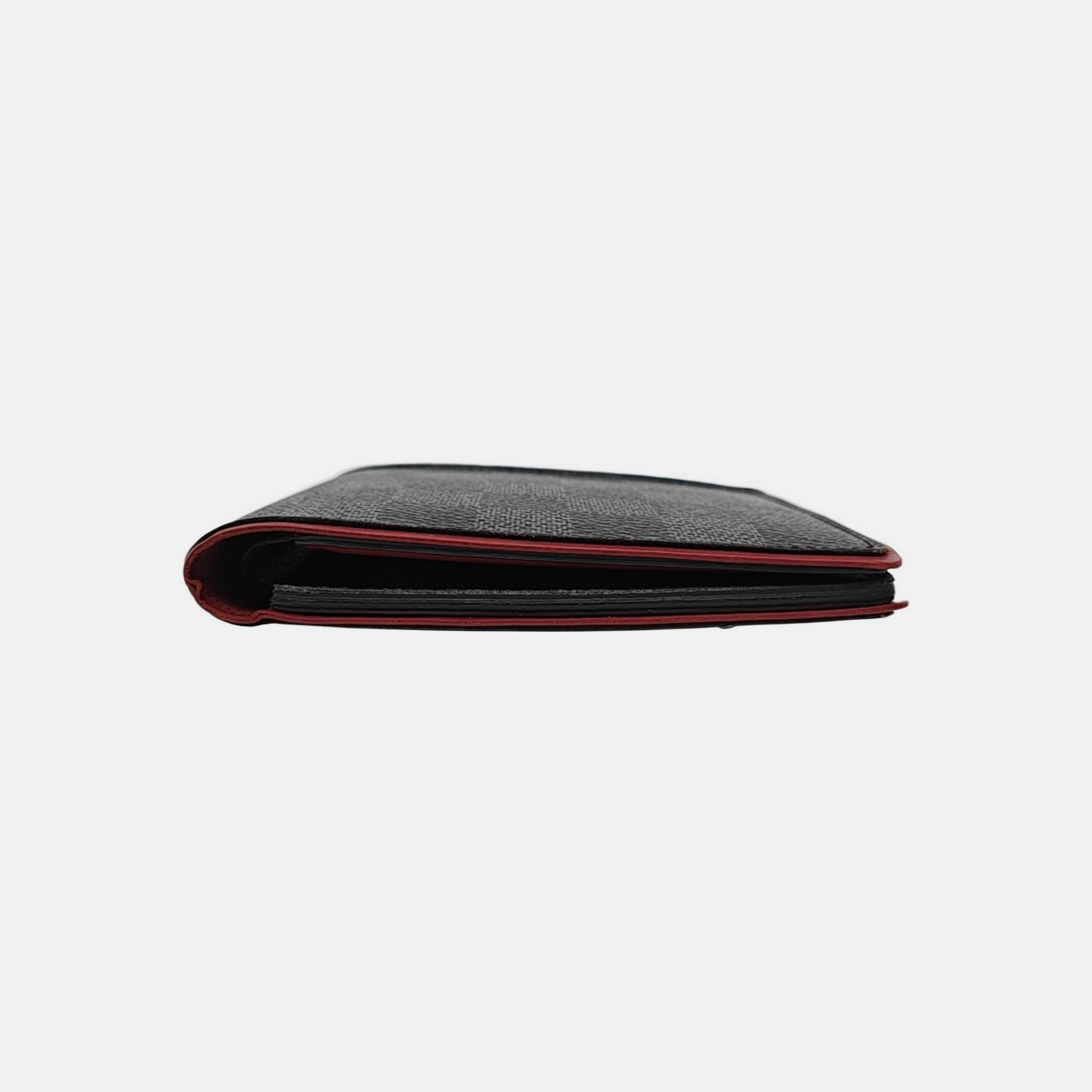 MULTIPLE Damier Graphite Coated Canvas Gray Card Holder