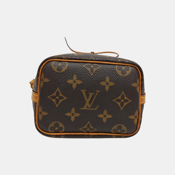 NÉONOÉ Nano Monogram Coated Canvas Brown