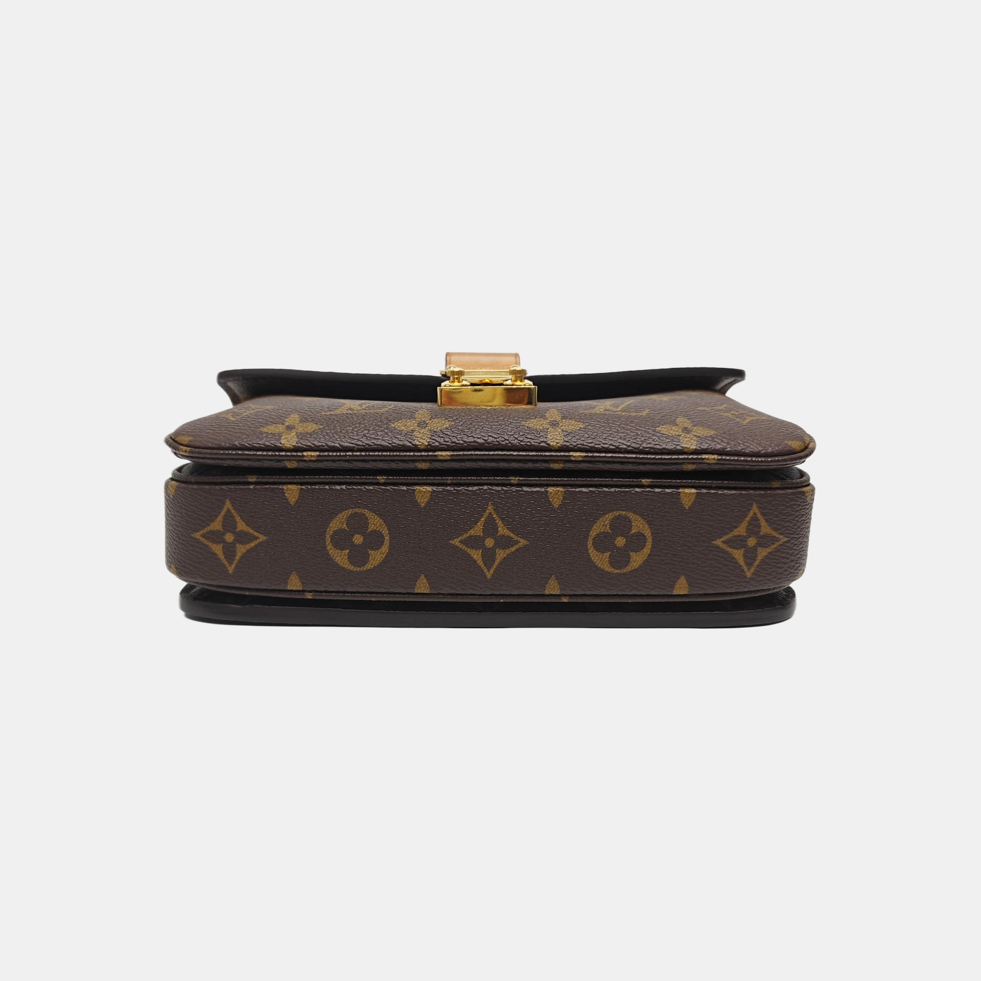 MÉTIS EAST WEST Monogram Coated Canvas Brown