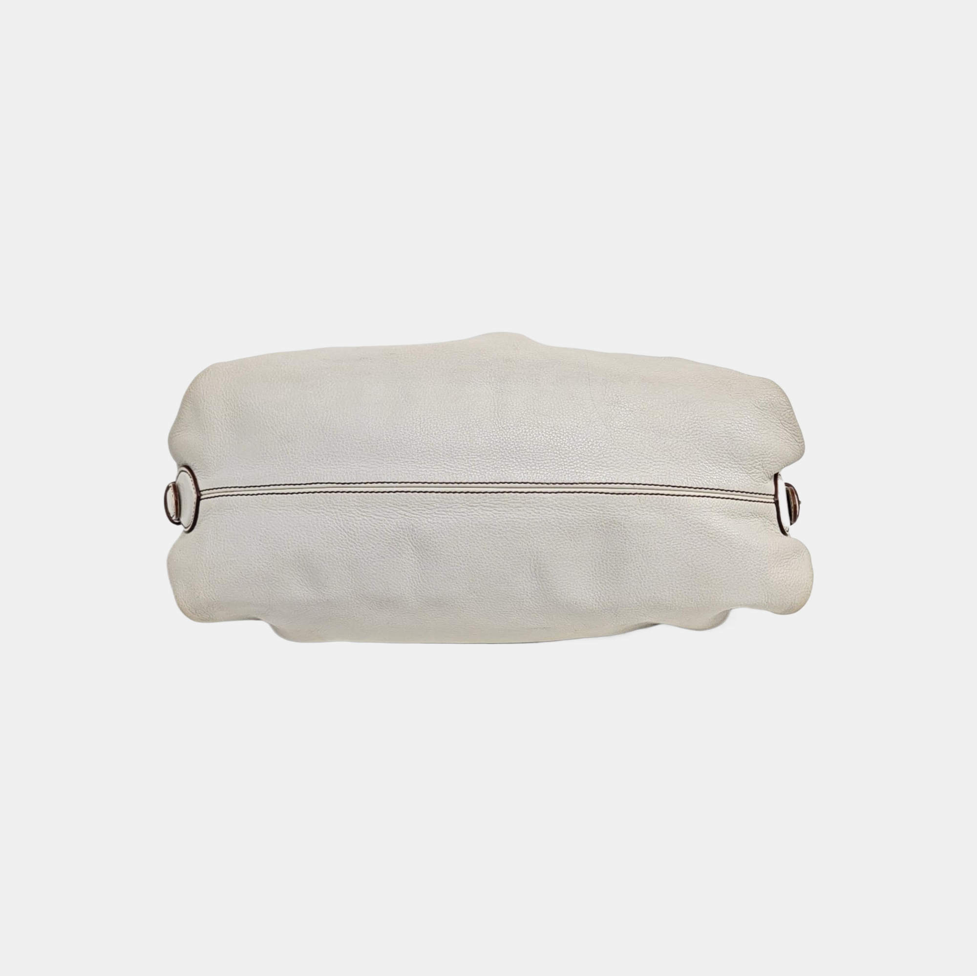 Calfskin Top Handle Bag White