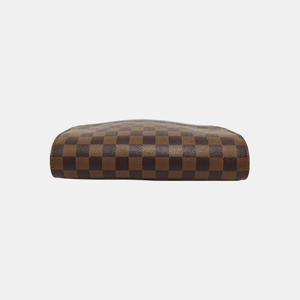 SAINT LOUIS Damier Ebene Coated Canvas Brown