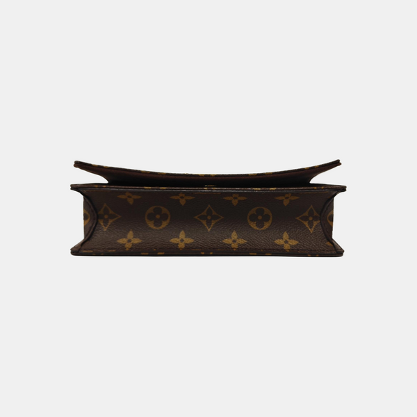 Lily Monogram Coated Canvas Brown