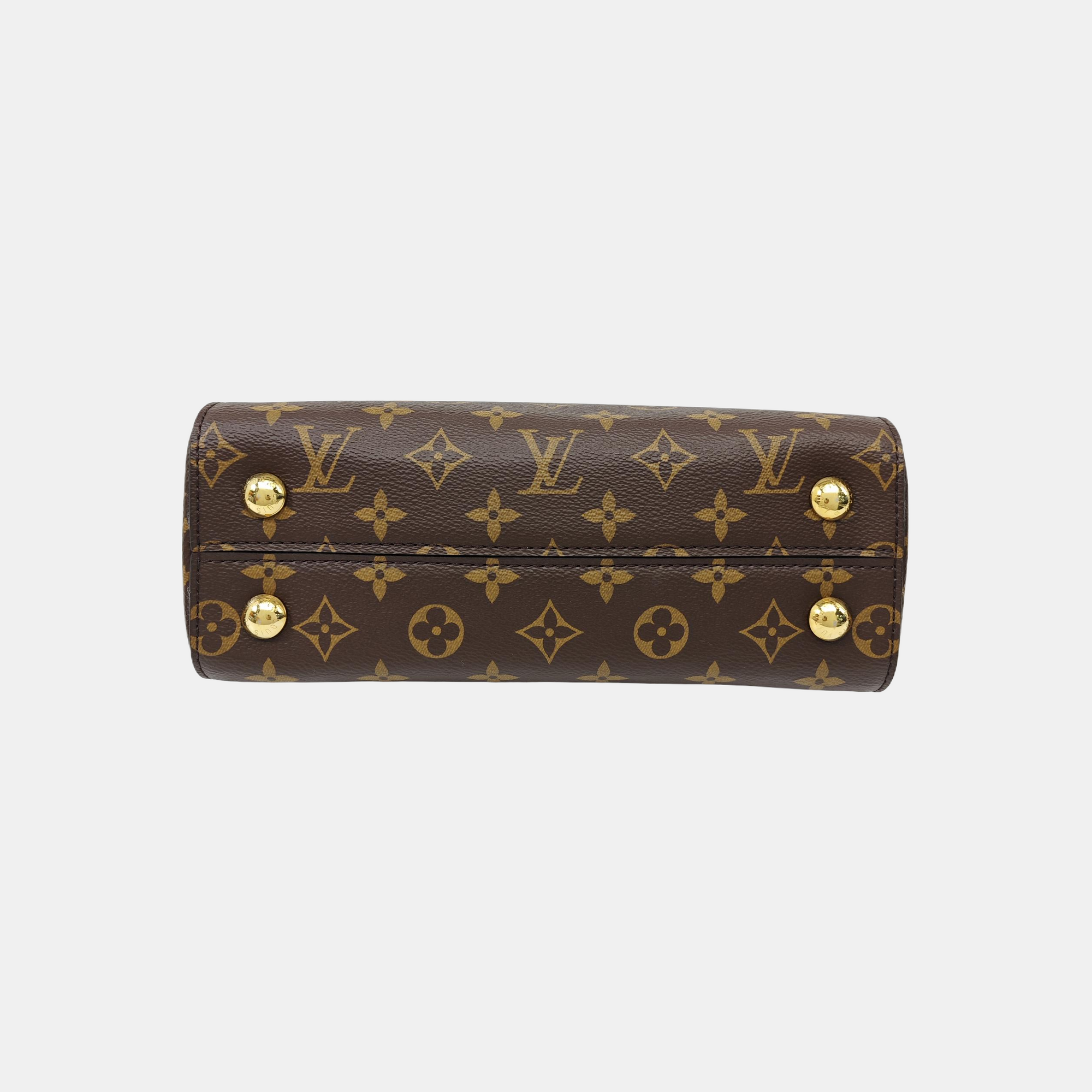 CLUNY PM Monogram Coated Canvas Brown