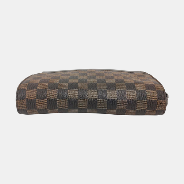 SAINT LOUIS Damier Ebene Coated Canvas Brown