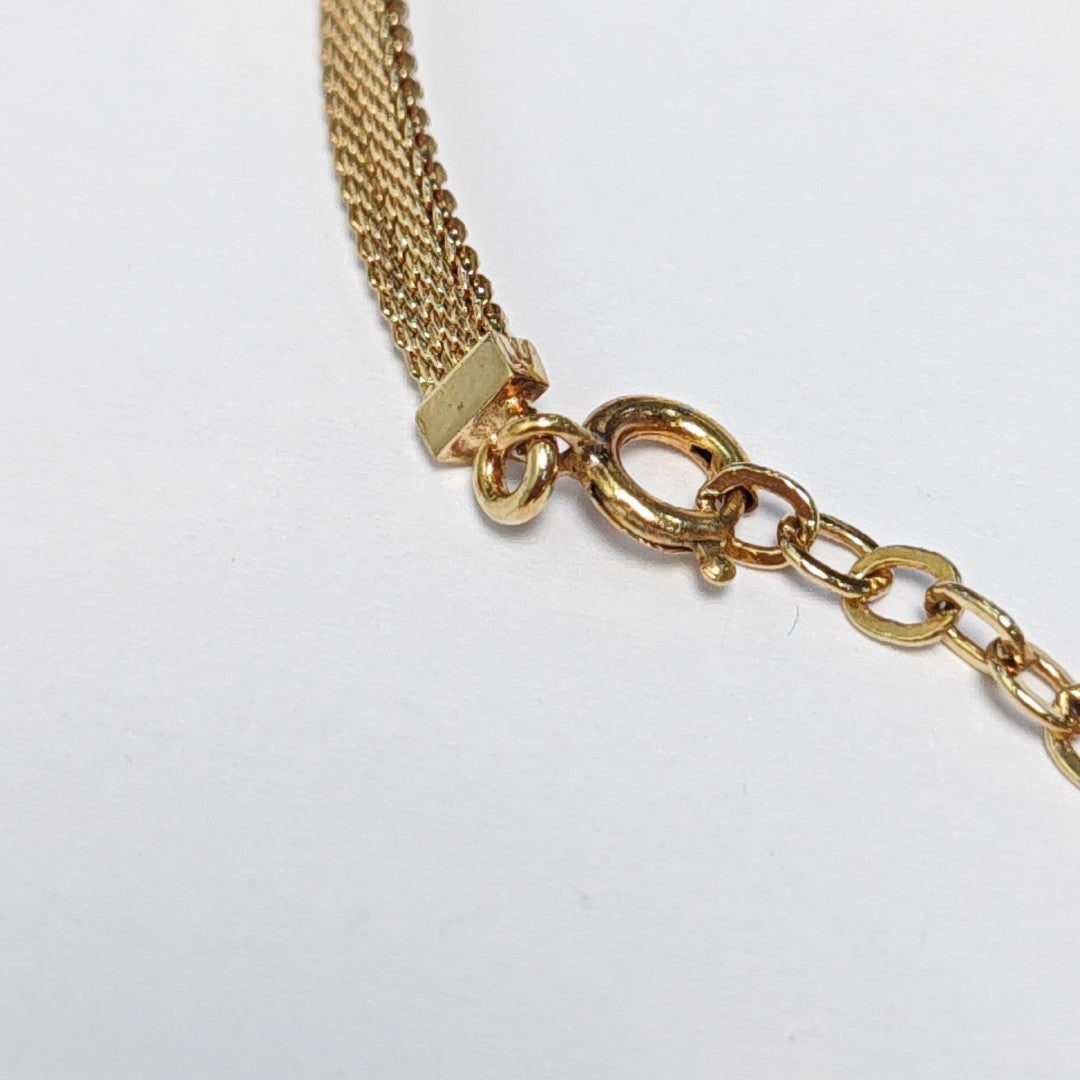 Petit CD Metal Gold Necklace