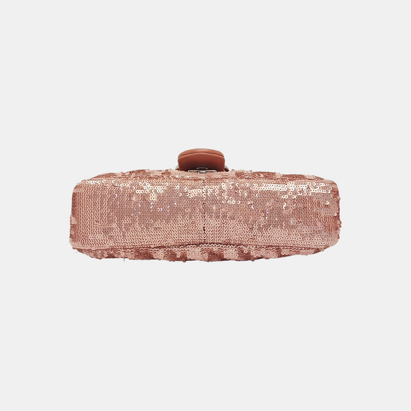 GG Marmont Small Quilted Sequins Pink
