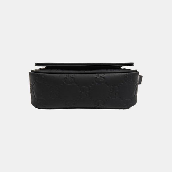 Monogram Calfskin Shoulder Bag Mini Black