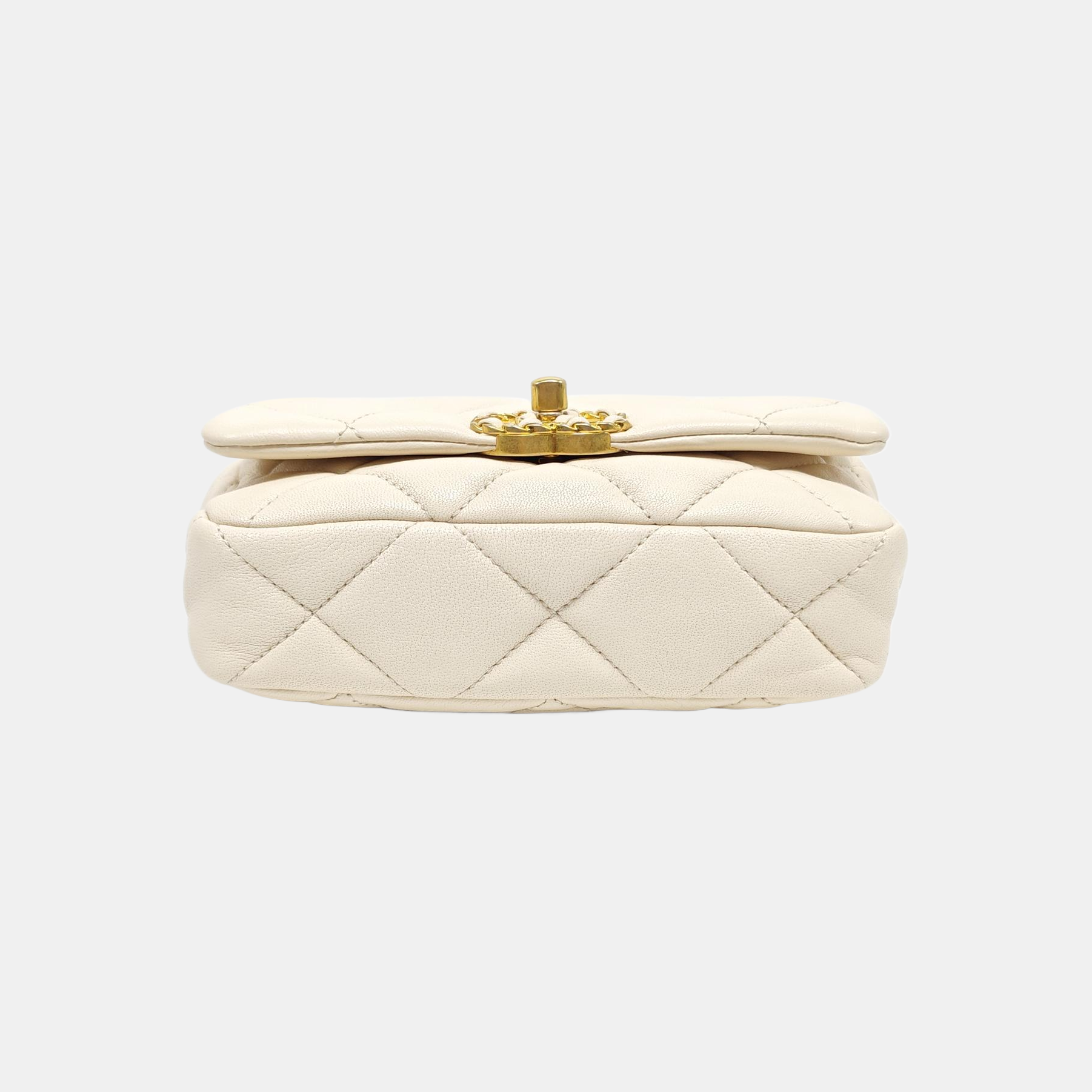 Quilted Lambskin White