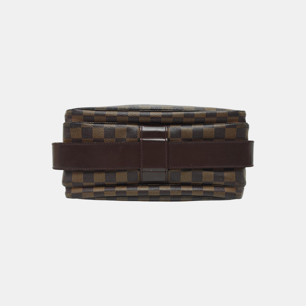 NAVIGLIO Damier Ebene Coated Canvas Brown