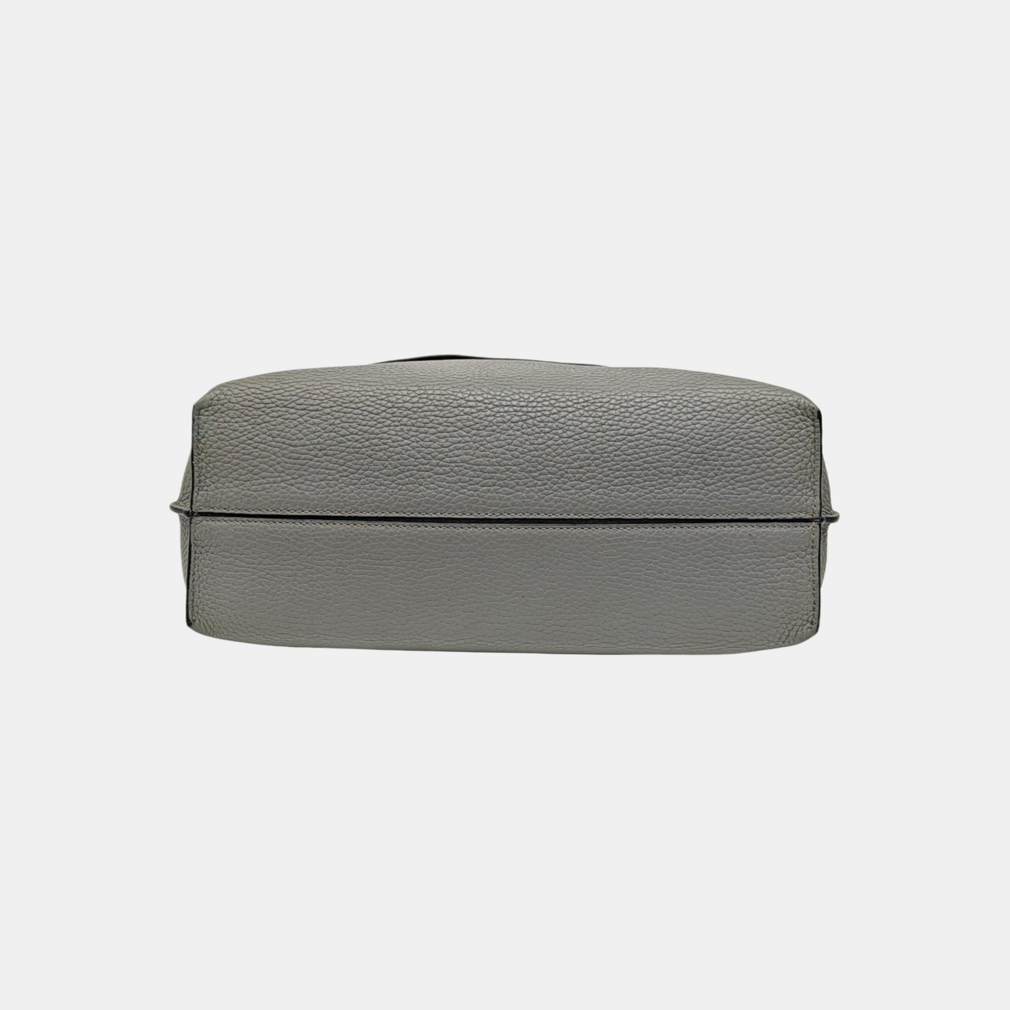Calfskin Shoulder Bag Gray